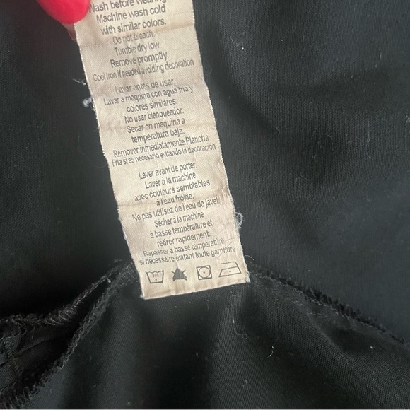 Cherokee Workwear medical top scrub jacket XL black button up front pockets - Picture 11 of 12